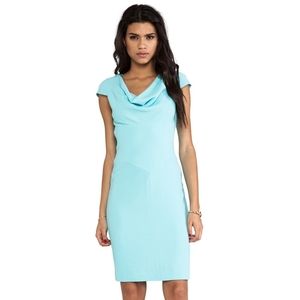 Black Halo Gretchen Pebble Crepe Dress in Daiquri Ice